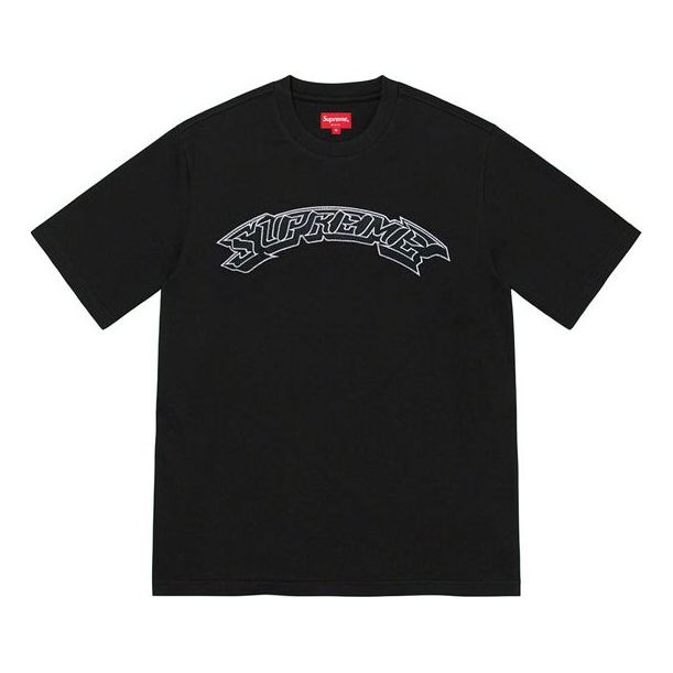 Тениска Supreme Supreme Applique Arc Logo T-Shirt Черно | SUP-SS22-300