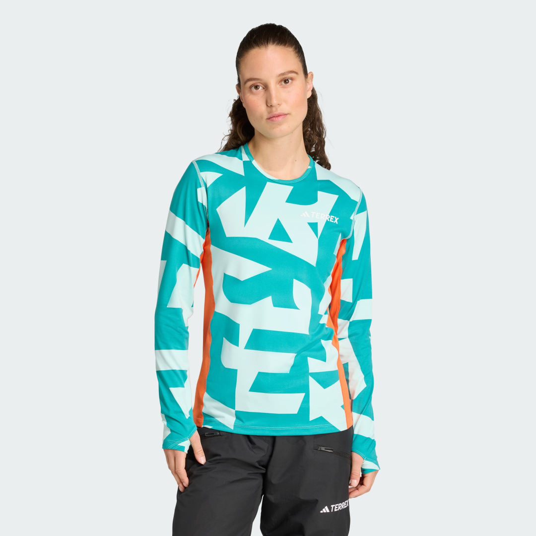 Тениска adidas Performance Multi Synthetic Base Layer Long Sleeve T-Shirt Тюркоазено | JP2761, 0