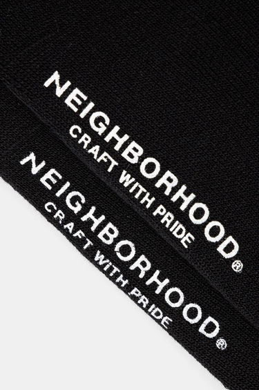 Чорапи Neighborhood Logo Socks Черно | 242WINH.UWM02, 1
