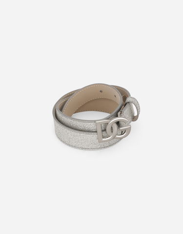 Колани Dolce & Gabbana Dolce & Gabbana Glittery Fabric Belt Металик | EE0068AF22080998, 2