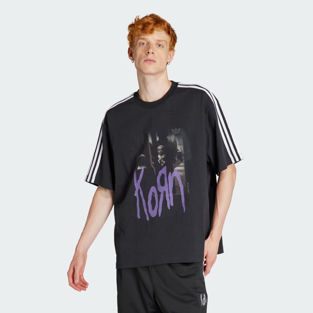 Тениска adidas Originals Korn Graphic Черно | IN9099, 1