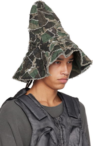 Шапка Who Decides War Who Decides War Highest Point Denim Bucket Hat Зелено | 1341540030SS25, 1