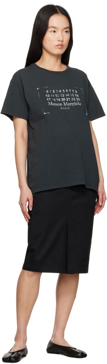 Тениска Maison Margiela Maison Margiela Stamp Logo T-Shirt Черно | S51GC0534 S24575, 3