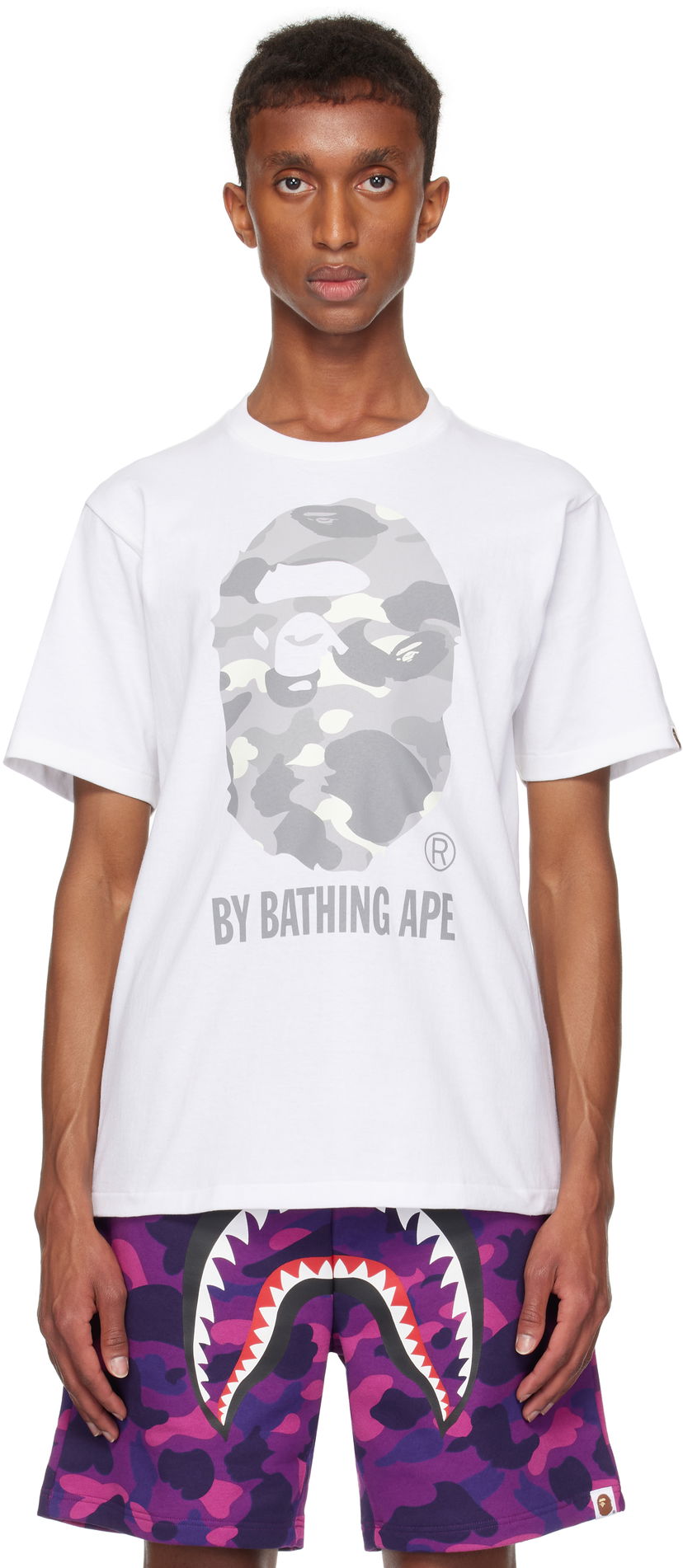 Тениска BAPE City Camo T-shirt Бяло | 001TEK301025M