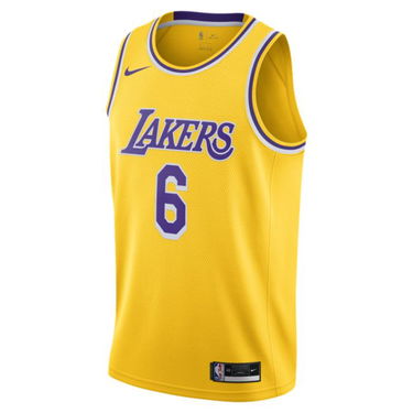 Фланелка Nike Lakers Icon Edition 2020 NBA Swingman Жълто | CW3669-738, 0