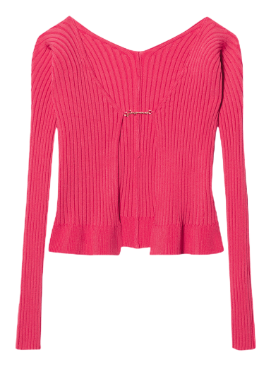 Пуловер Jacquemus La Maille Pralu Longue Cardigan Розово | 213KN500 2190 430