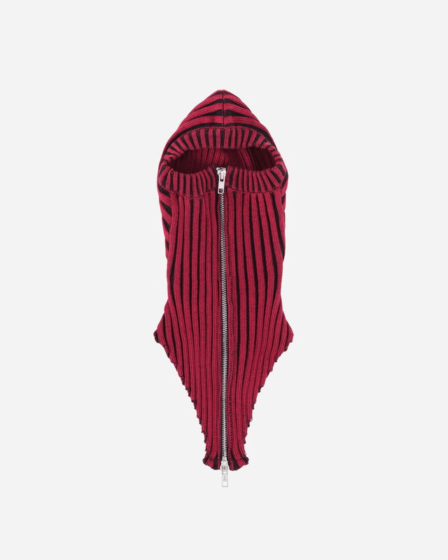 Knitted Balaclava With Zipper