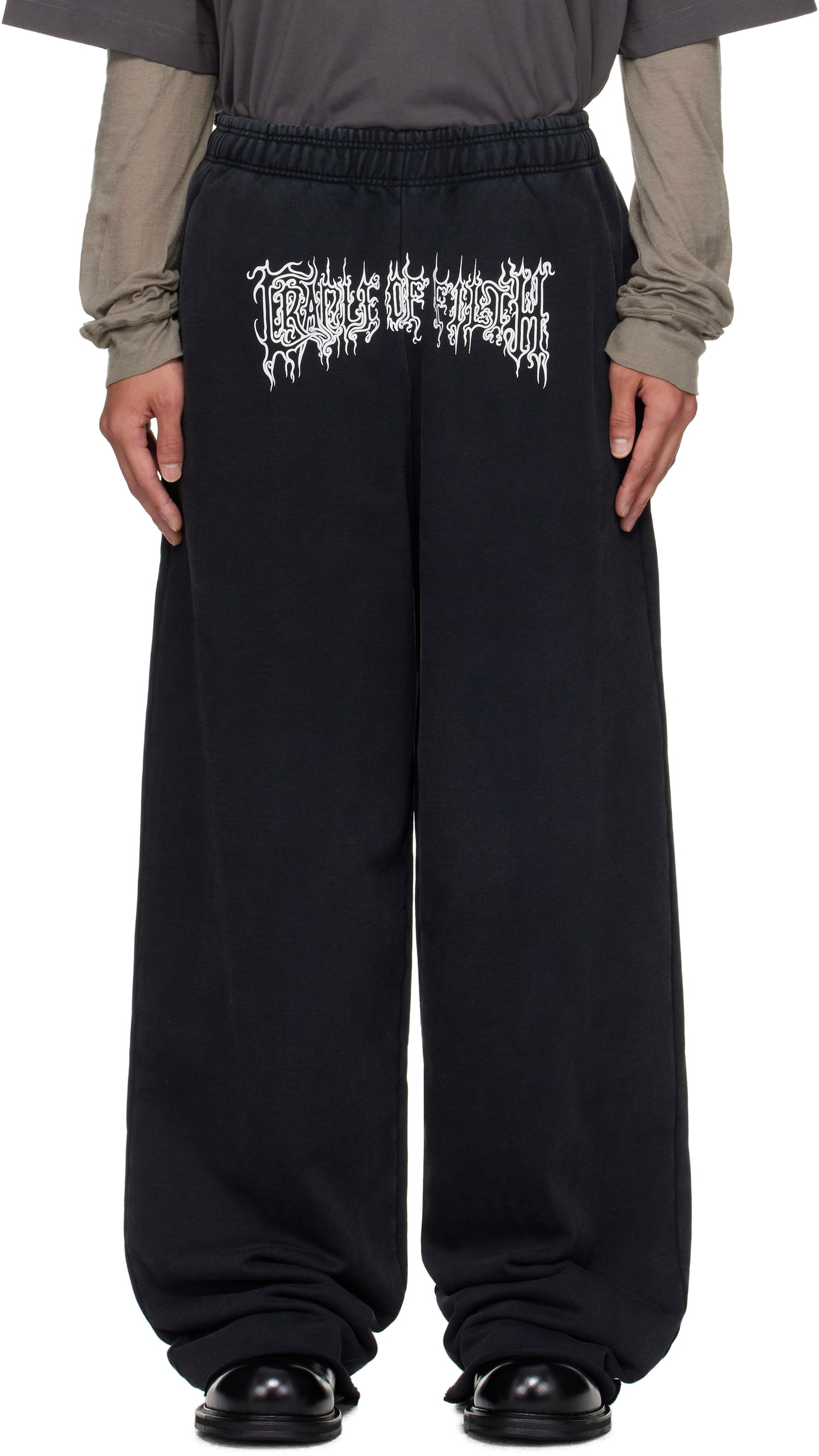Спортни панталони VETEMENTS Vetements Cradle of Filth Baggy Sweatpants Черно | UCF76SP100B, 0