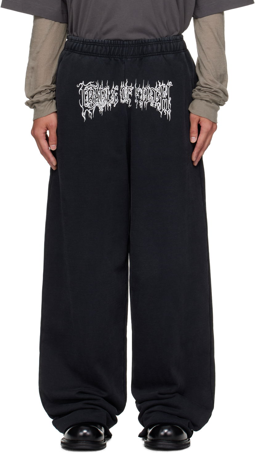 Спортни панталони VETEMENTS Vetements Cradle of Filth Baggy Sweatpants Черно | UCF76SP100B