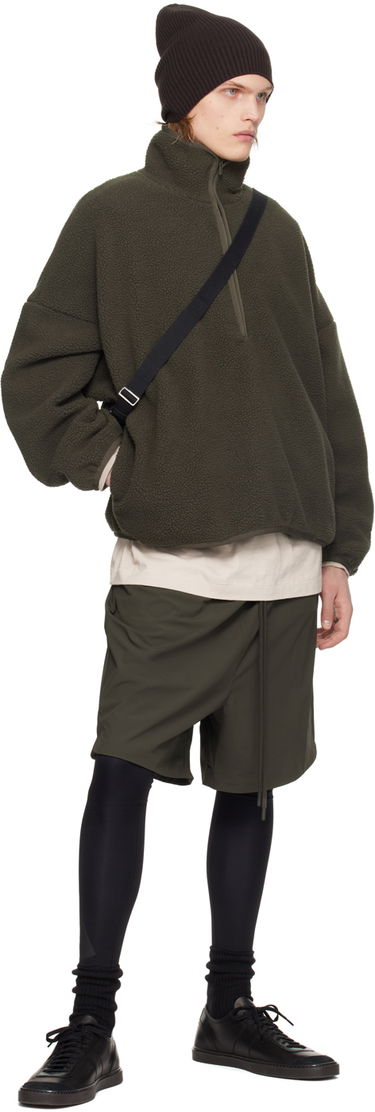 Суитчър Fear of God Fear of God ESSENTIALS Half-Zip Fleece Pullover Зелено | 202SP244270F, 3