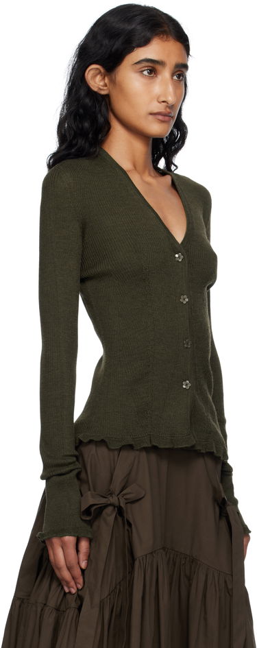 Пуловер Cecilie Bahnsen Cecilie Bahnsen Bessie Knit Cardigan Зелено | 2.25KNI52003 BESSIE CARDIGAN, 1
