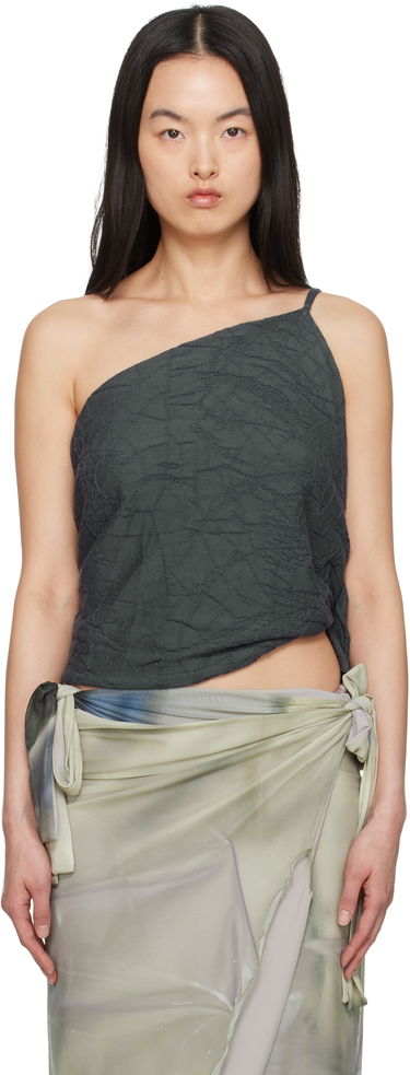 Потник Serapis Serapis One Shoulder Knit Top Сиво | SS25_KT_1, 0