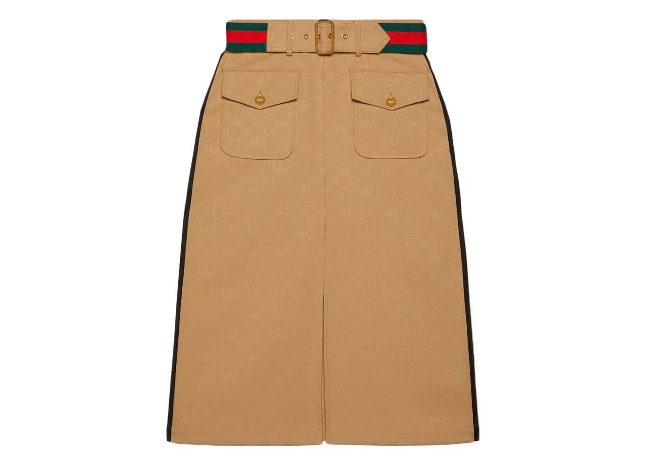 Пола Gucci adidas x Jacquard Skirt Beige Бежово | 702988 ZAI22 2387, 0