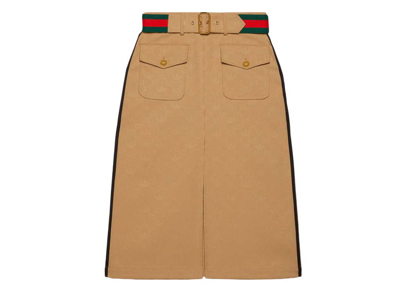 Пола Gucci adidas x Jacquard Skirt Beige Бежово | 702988 ZAI22 2387