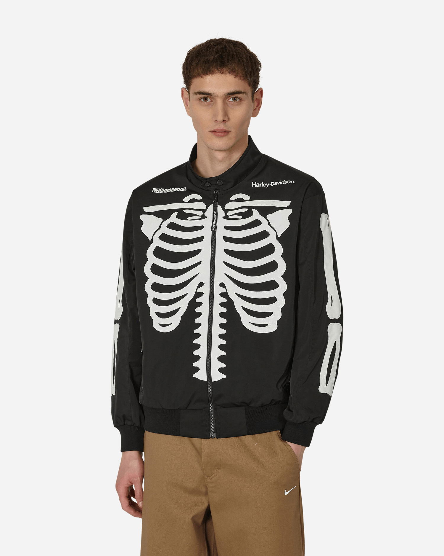 Яке бомбър Neighborhood Harley-Davidson Racing Jacket Черно | 222UT05N-JKM01 BKXWH, 0