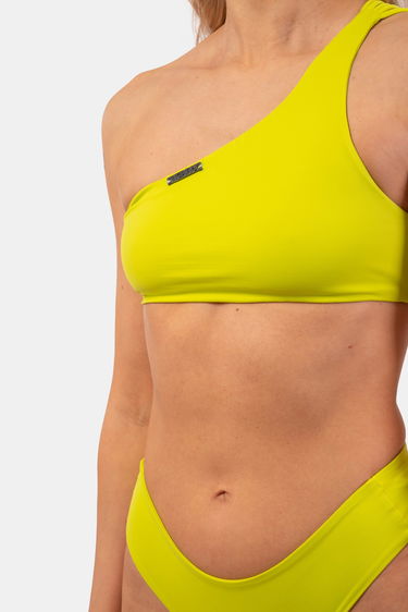 Бански NEBBIA One Shoulder Bandeau Bikini Top Жълто | 448-GREEN, 2