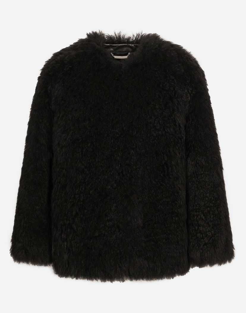 Яке Dolce & Gabbana Goat Hair Cashmere Jacket Черно | F9S06FFUP84N0000