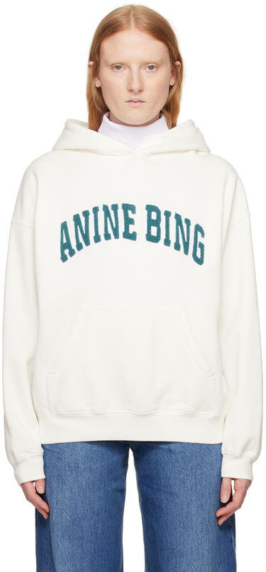 Суитчър Anine Bing Anine Bing Harvey Hoodie Бяло | A-08-10069-157, 0
