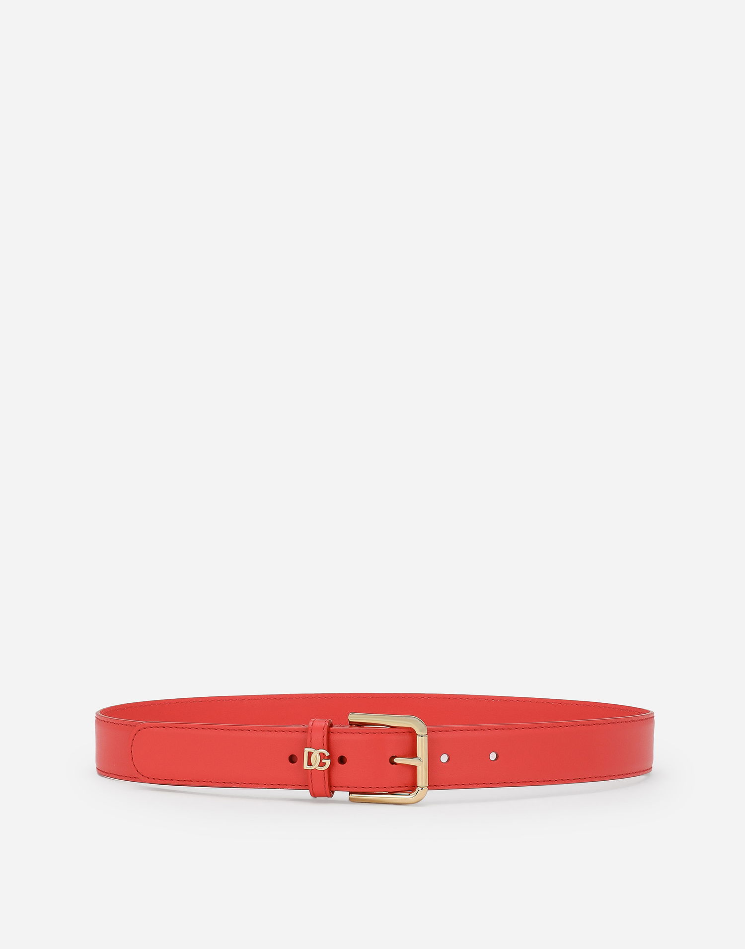 Колани Dolce & Gabbana Leather Belt With Logo Buckle Червено | BE1636AW57687550, 0