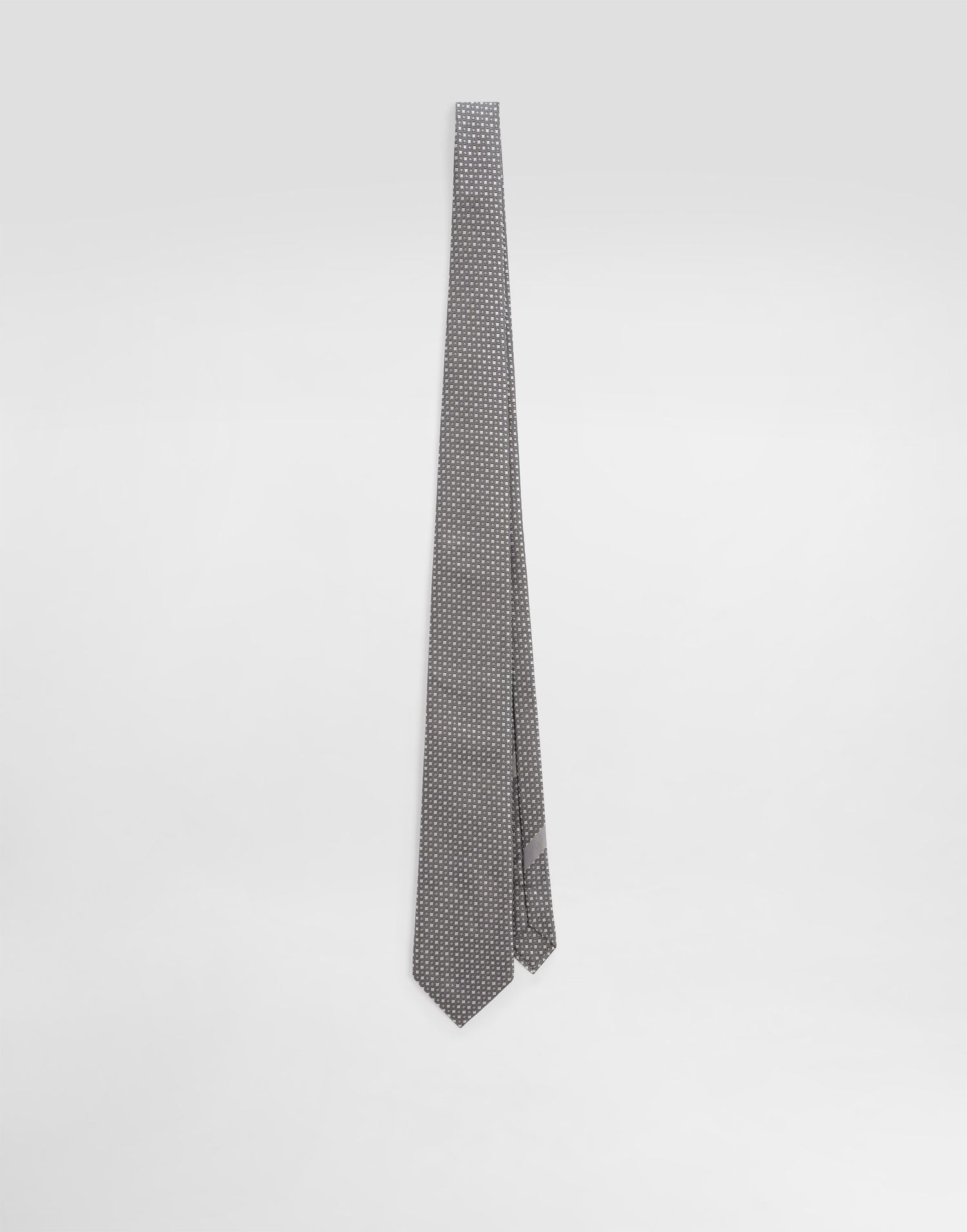 Аксесоари Dolce & Gabbana Dolce & Gabbana Micro-Design Jacquard Tie Сиво | GT147EG0JSBN9845, 0