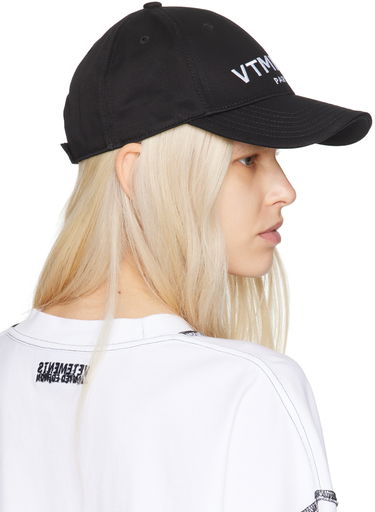 Шапка с козирка VETEMENTS VTMNTS Paris Logo Cap Черно | VL20CA300BW, 2