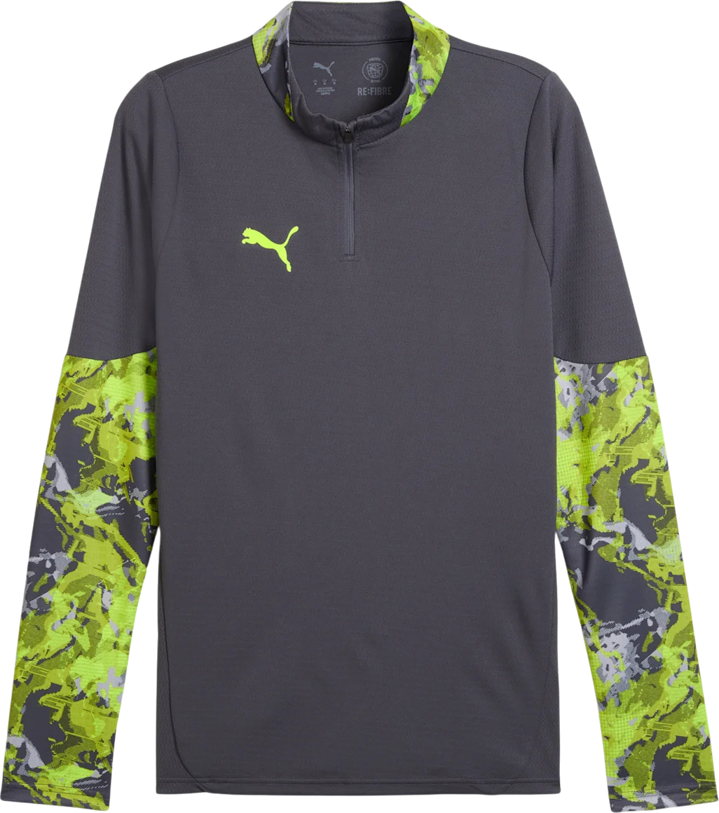 Тениска Puma individualCUP Long-sleeve 1/4 Zip Training Top Сиво | 659895-08, 0