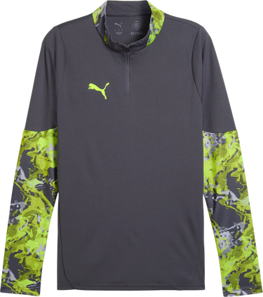 Тениска Puma individualCUP Long-sleeve 1/4 Zip Training Top Сиво | 659895-08, 0