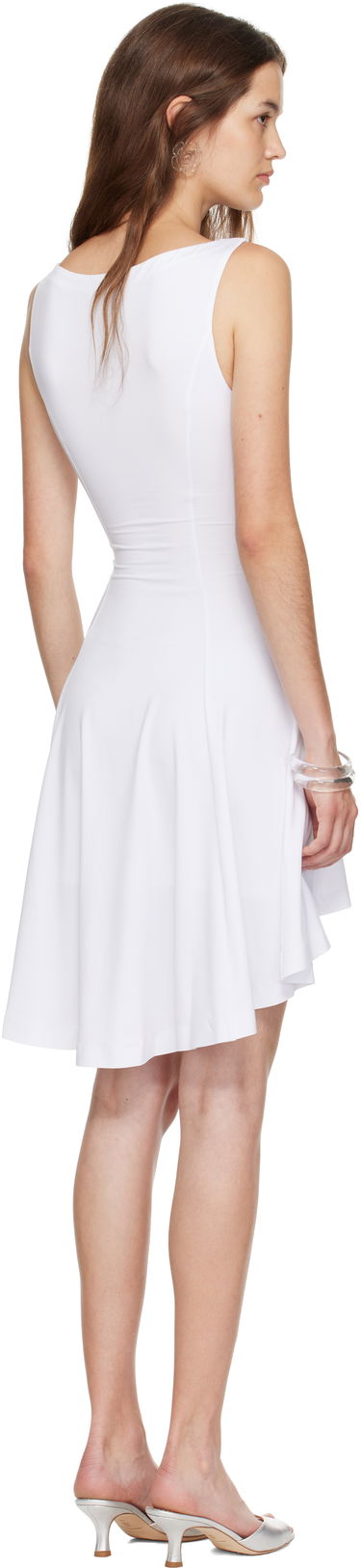 Pокля GUIZIO Guizio Daye Sleeveless Mini Dress Бяло | P25413K012, 2