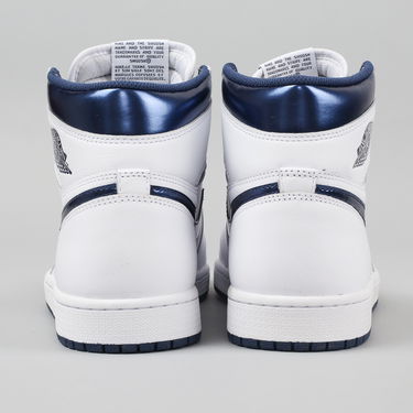 Кецове и обувки Jordan Air Jordan 1 Retro High OG "Metallic Navy" Бяло | 555088-106, 3
