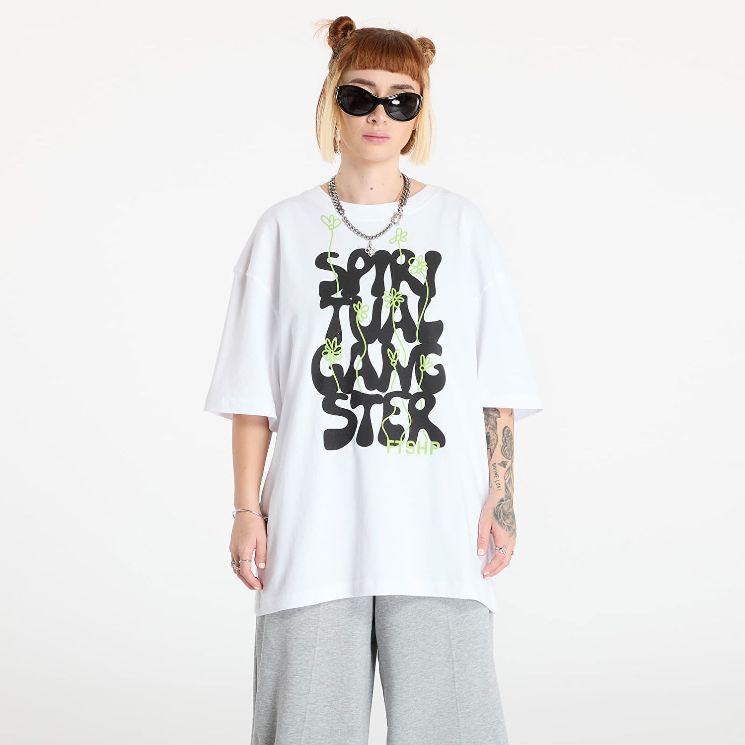 Тениска Footshop Spiritual Gangster Graphic T-Shirt Бяло | FTSHP_389, 1