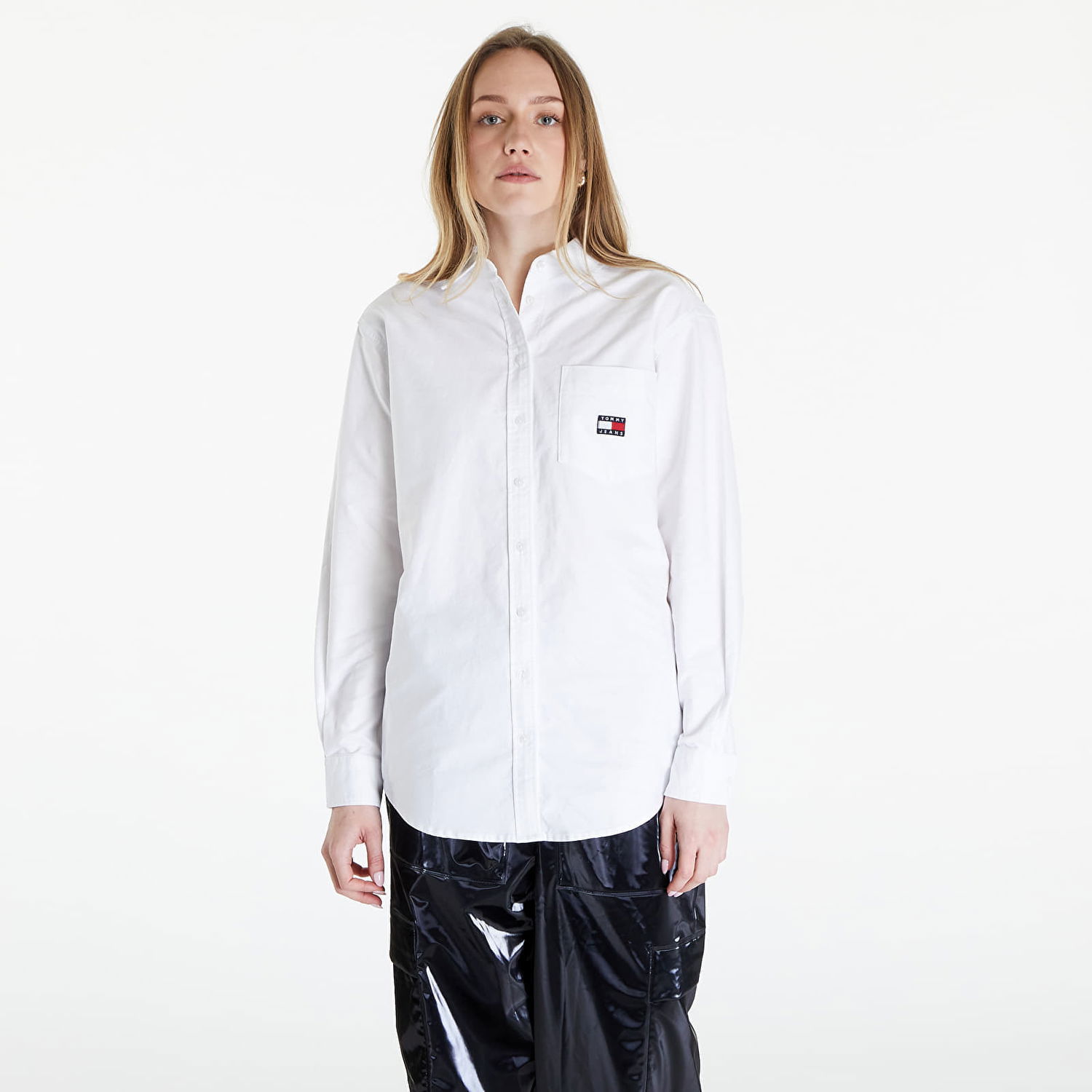 Риза Tommy Hilfiger Boyfriend Badge Shirt White Бяло | DW0DW17807 YBR, 0