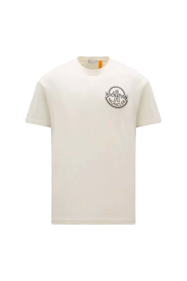Тениска Moncler Roc Nation by Jay-Z x Logo T-Shirt Бяло | I209W8C0000589A8Y038