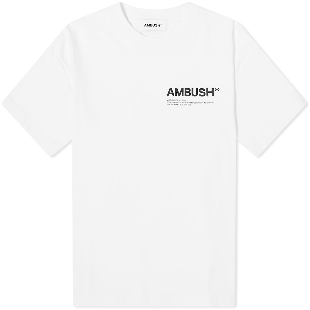 Тениска Ambush Workshop Logo Tee Бяло | BWAA022S22JER0020210, 0