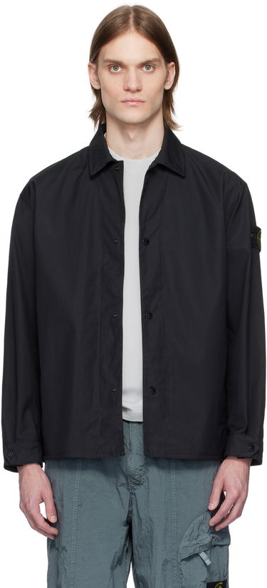 Ветровка Stone Island Stone Island Supima Cotton Canvas Overshirt Черно | K1S15 1200013 S0011, 0