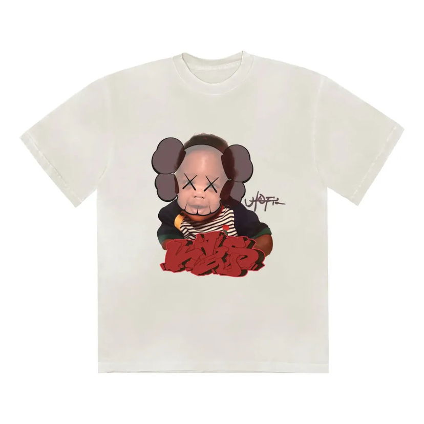 Тениска Cactus Jack by Travis Scott Travis Scott x KAWS Utopia I Tee Бяло | TSUT-SS04