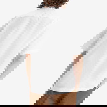 Риза Dries Van Noten Dries Van Noten Clasen Poplin Short Sleeve Shirt, Size Small Бяло | 251-020701-1466-001, 3
