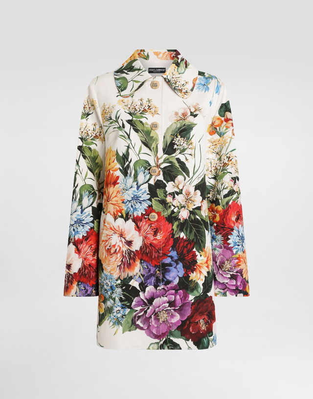 Dolce & Gabbana Bouquet Flower Print Coat