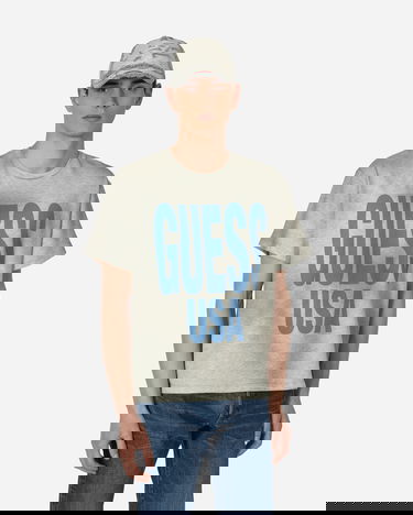 Тениска GUESS Aged Graphic T-Shirt Сиво | M3GI01KBNQ0 F9TJ, 3