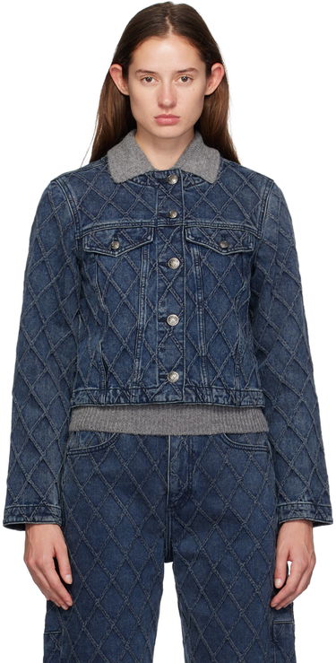 Яке rag & bone Quilted Denim Jacket Синьо | WDD24F1438Q2KA, 0