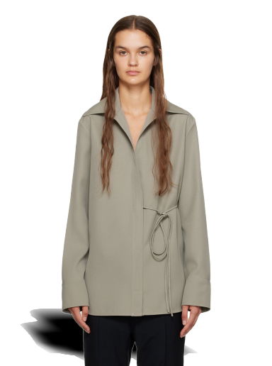 Риза Jil Sander Wrap Shirt Сиво | J02DL0154_J40002