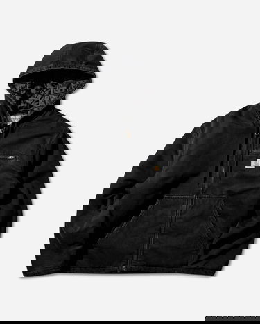 Яке Carhartt WIP Cleveland Stone Washed Hooded Quilted Jacket Черно | I036258 8906, 0