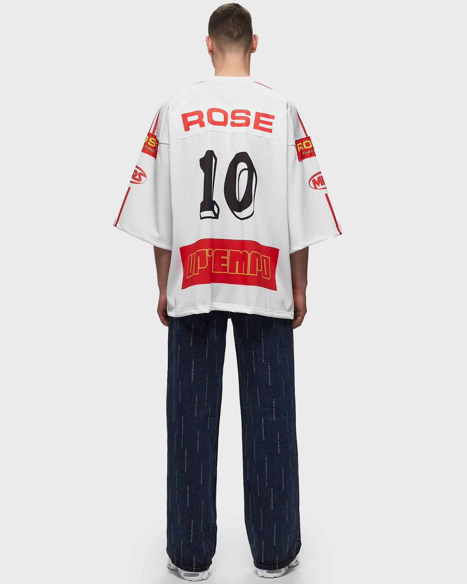 Фланелка Martine Rose Oversized Football Top Червено | MRSS24129, 1