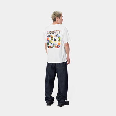 Тениска Carhartt WIP Short Sleeve Graphic Logo T-Shirt Бяло | I033673_5, 1