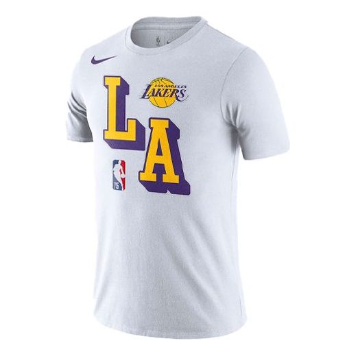 Тениска Nike Los Angeles Lakers Dri-FIT Basketball T-Shirt Бяло | DA6090-100, 0