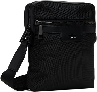 Чанта през рамо BOSS Embossed-Logo Bag Черно | 50536169, 1