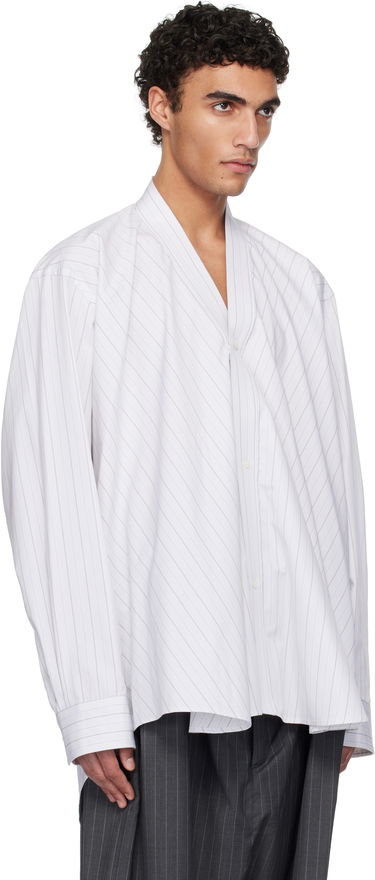 Риза HED MAYNER Hed Mayner Shawl Collar Shirt Бяло | HMMA60014A-HA130, 1