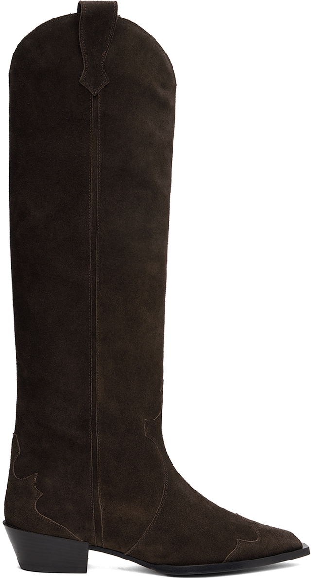 Aeyde Aruna Suede Cowboy Tall Boots