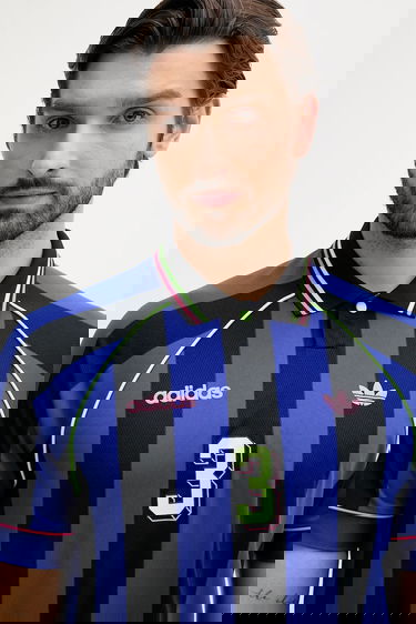 Фланелка adidas Performance Striped Soccer Jersey Синьо | KD2307, 3