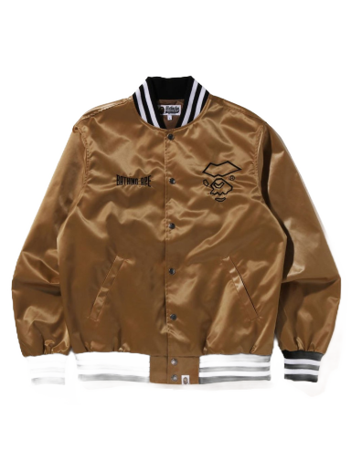 Яке BAPE Nylon Varsity Jacket Бежово | 1J20-141-002