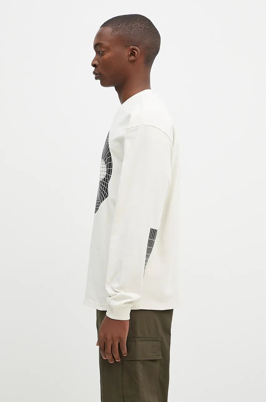 Тениска Napapijri T-Shirt Long Sleeve With Print Бежово | NP0A4I9EN1J1, 1